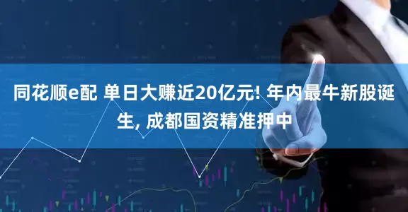 同花顺e配 单日大赚近20亿元! 年内最牛新股诞生, 成都国资精准押中